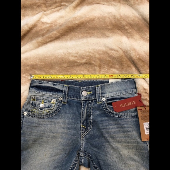 NEW True Religion Skinny Flap Nat Big T Yellow Jeans [ SZ 29 ]‎ - Picture 11 of 12